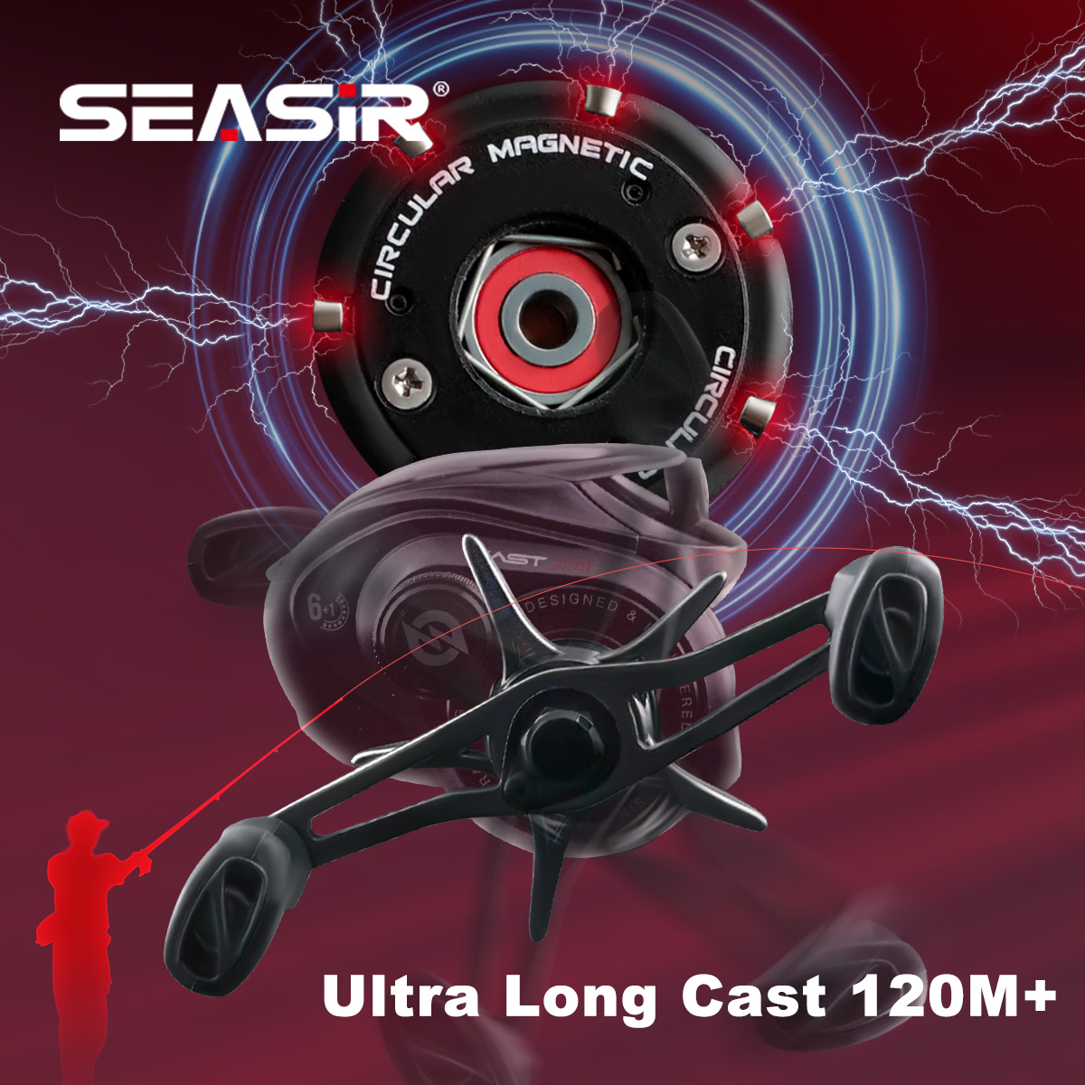 SEASIR CAST-X3 Baitcasting Ree - Abu Garcia Reel Max 评论和价格