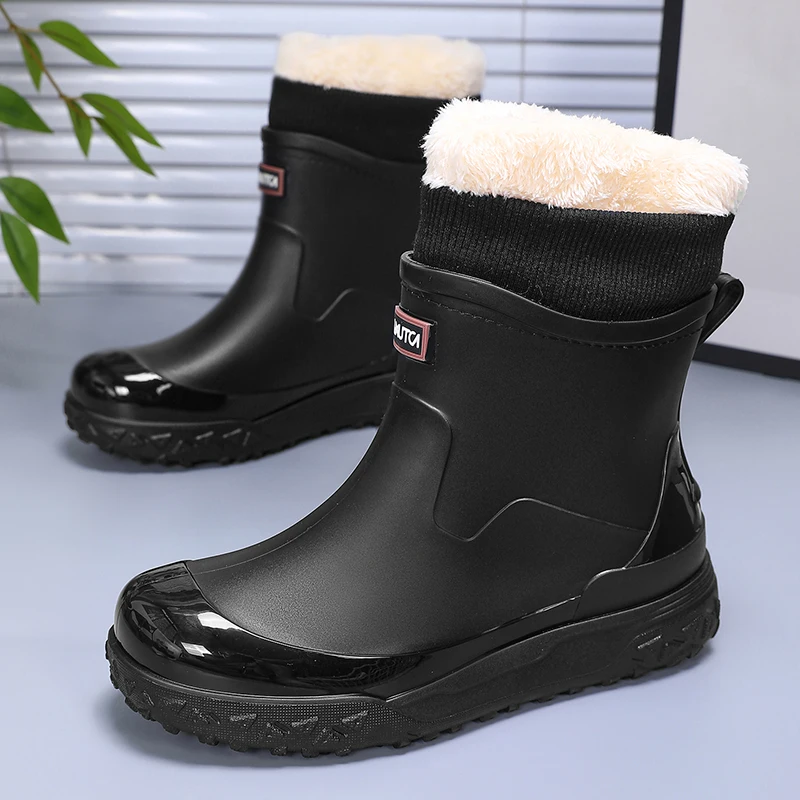 Men Winter Waterproof Rain Boo - Fishing Socks 评论和价格