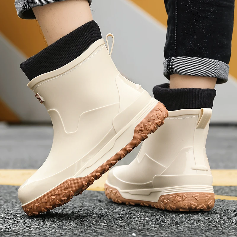Men Winter Waterproof Rain Boo - Fishing Socks 评论和价格