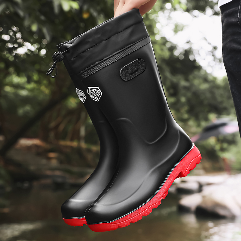 Men's high-top casual rain boo - Fishing Boots 评论和价格