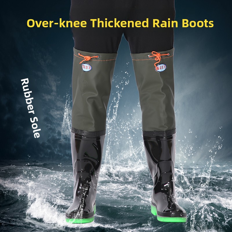 Thickened Over-Knee Rain Boots - Fishing Boots 评论和价格