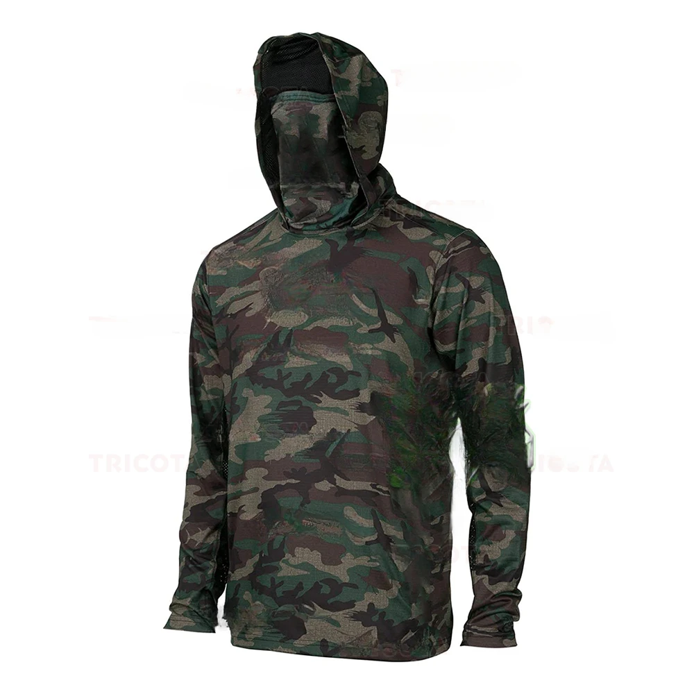 Men's Fishing Hoodie Shirts UP - Fishing Mask Sun Protection 评论和价格