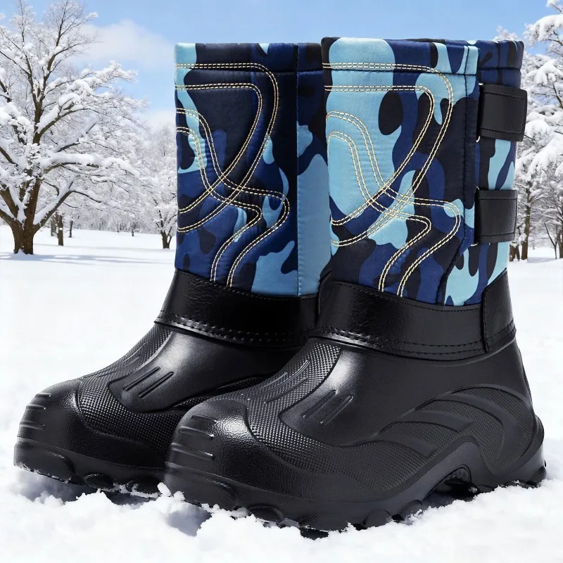 Men Camo High‑Top Winter Snow  - Fishing Boots 评论和价格