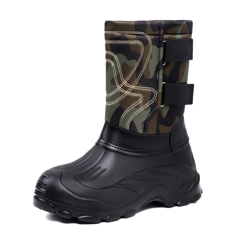 Men Camo High‑Top Winter Snow  - Fishing Boots 评论和价格